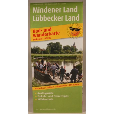 Radwanderkarte Mindener- u. Lübbecker Land