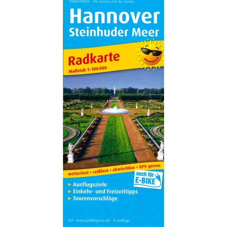 Radwanderkarte Hannover - Steinhuder Meer